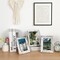 Pack of 5 - 5x7 Picture Frames with White Wood Grain and Glass Cover